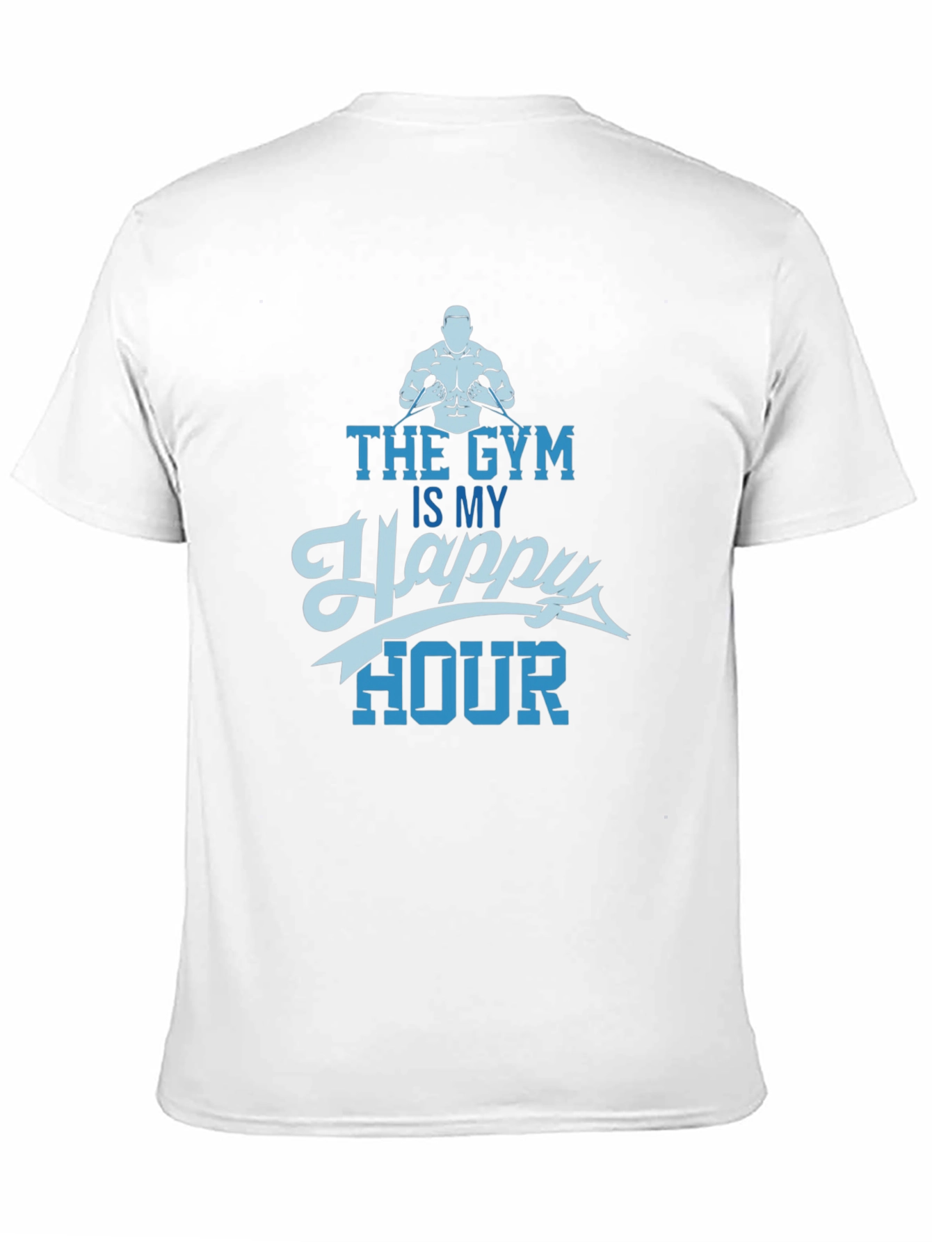 The Gym Is My Happy Hour T-Shirt - Black