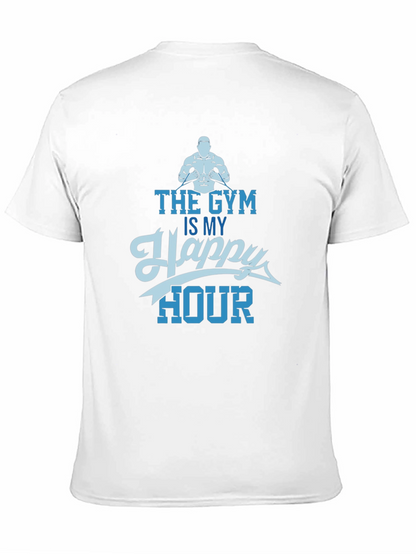 The Gym Is My Happy Hour T-Shirt - Black