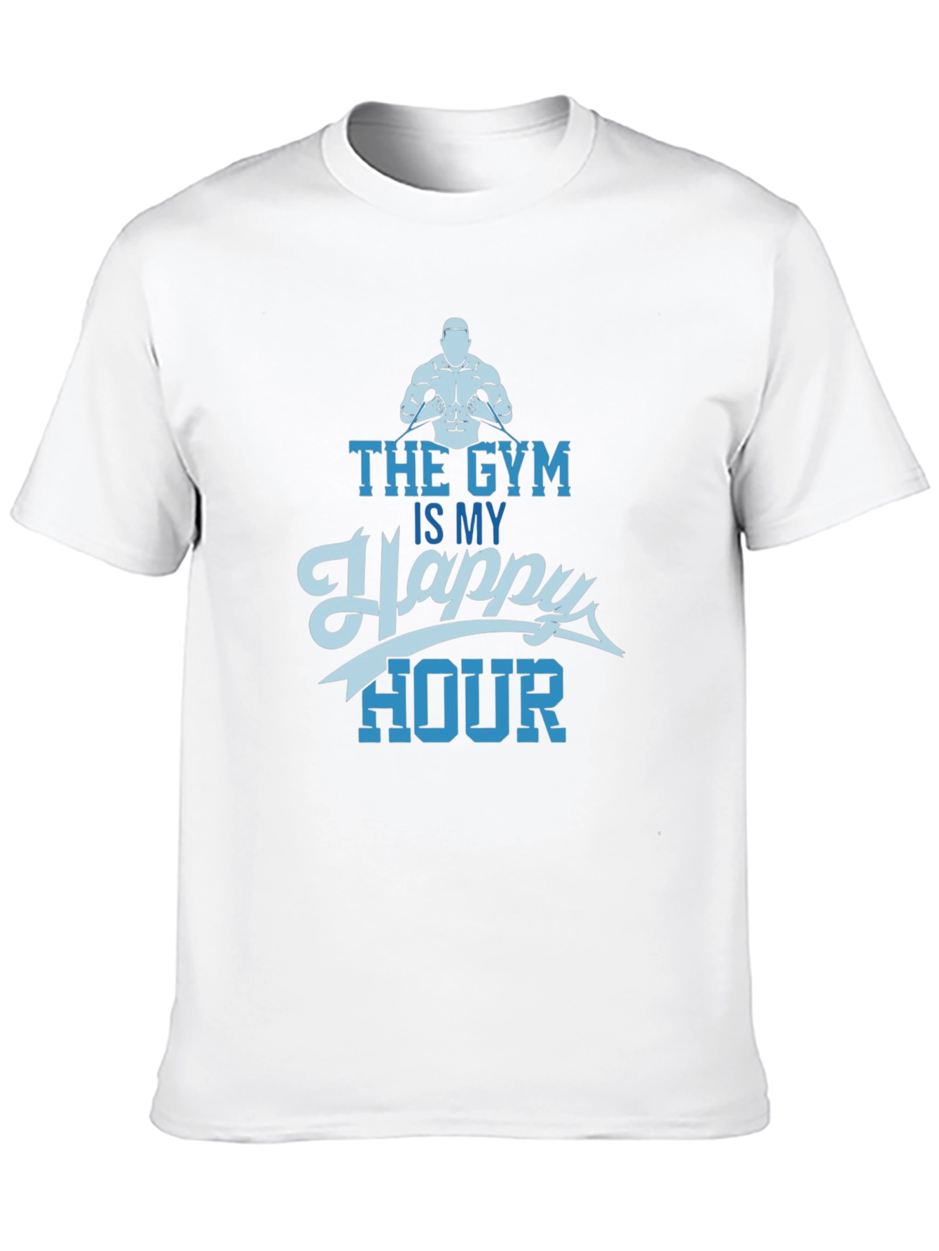 The Gym Is My Happy Hour T-Shirt - Black