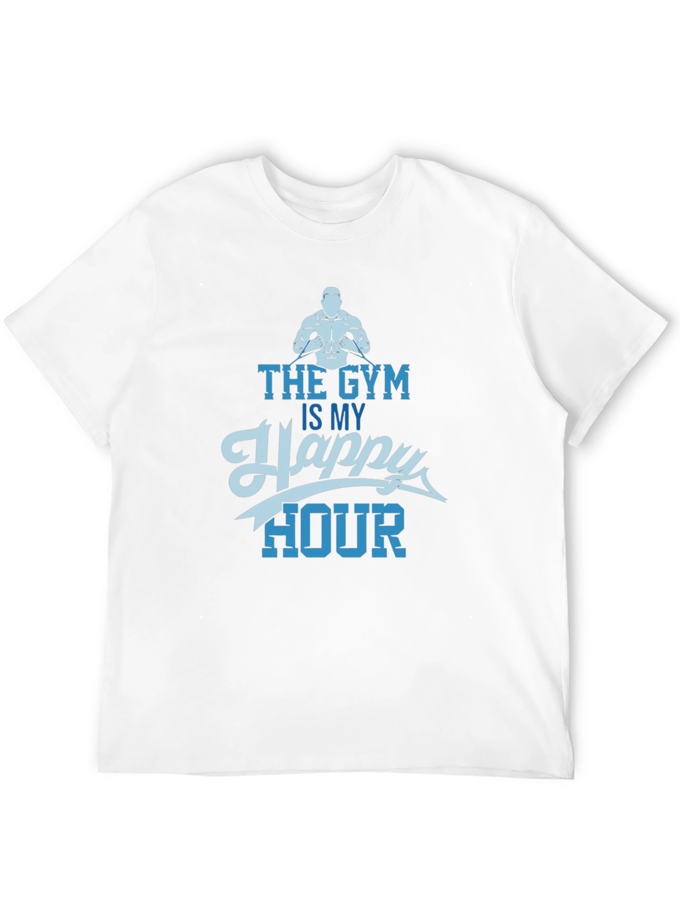 The Gym Is My Happy Hour T-Shirt - Black