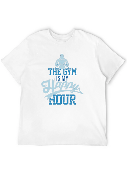 The Gym Is My Happy Hour T-Shirt - Black