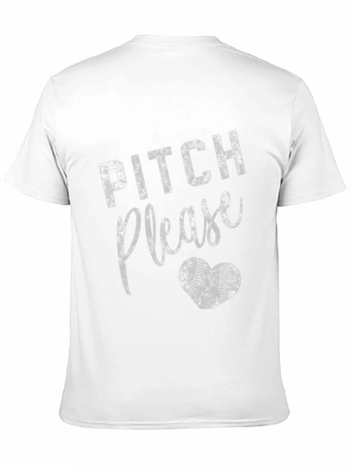 Pitch Please Baseball Heart T-Shirt