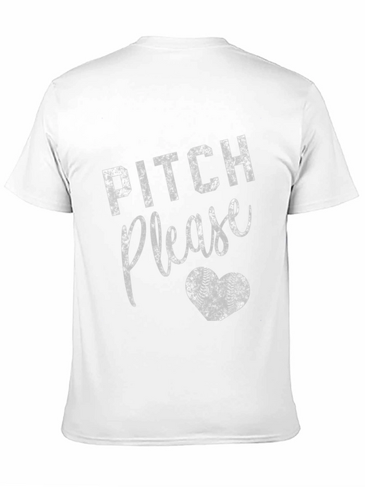 Pitch Please Baseball Heart T-Shirt