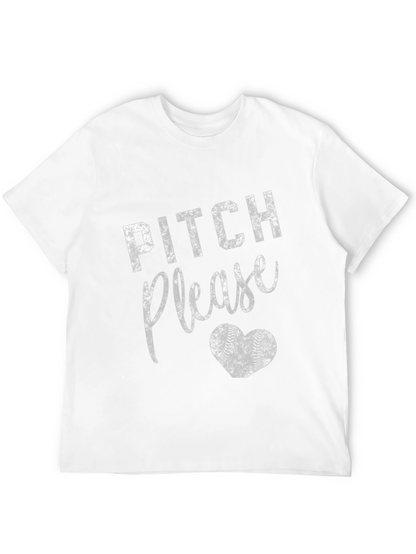 Pitch Please Baseball Heart T-Shirt