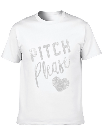 Pitch Please Baseball Heart T-Shirt