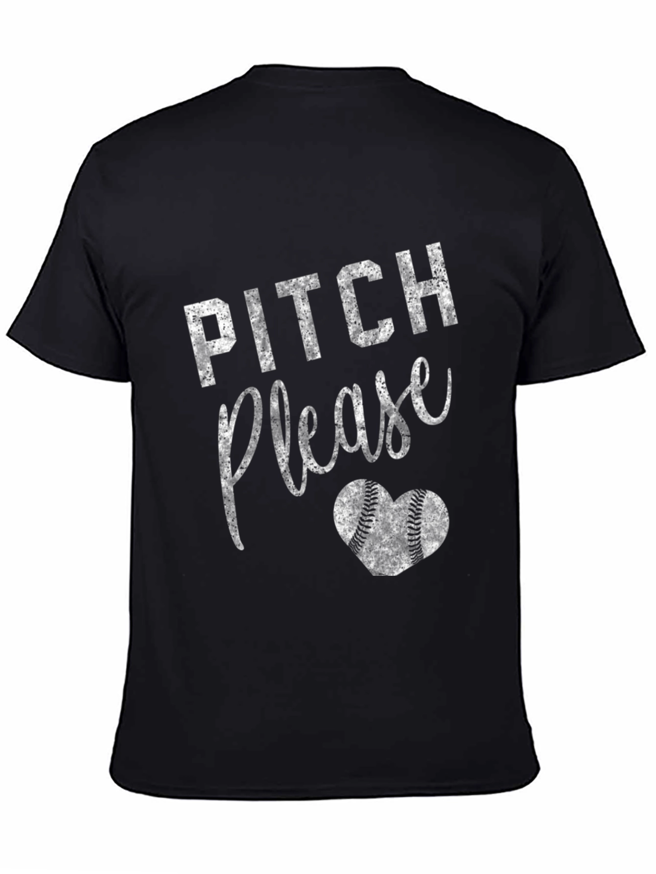 Pitch Please Baseball Heart T-Shirt
