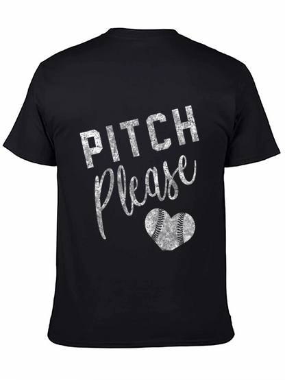 Pitch Please Baseball Heart T-Shirt