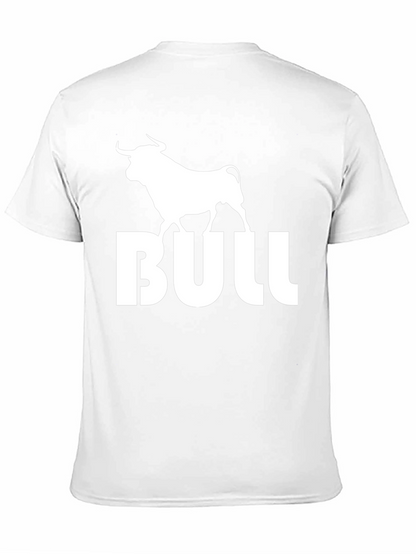 Bold Bull Graphic Tee - Black Cotton Blend