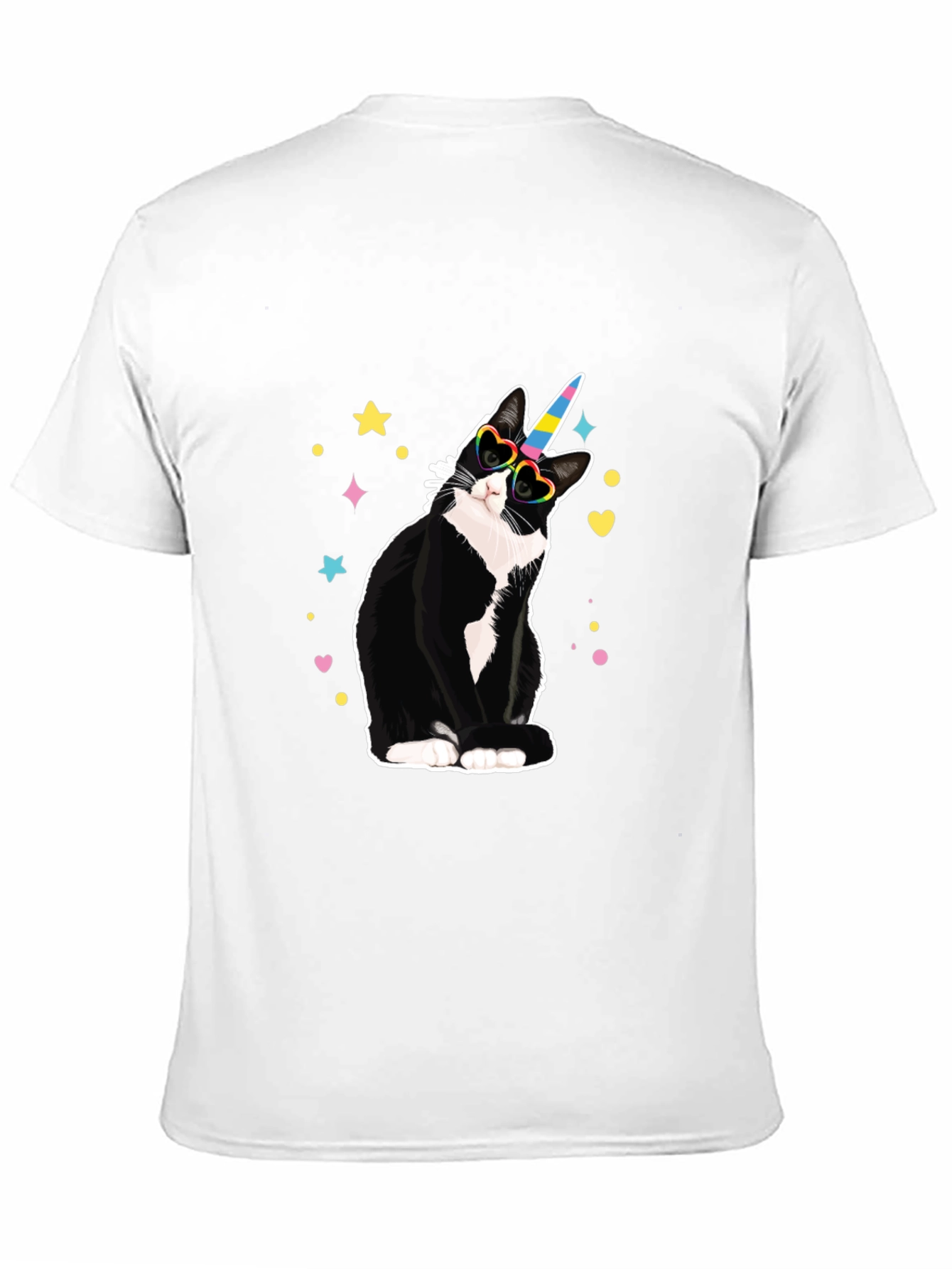 Unicorn Cat T-Shirt - Black