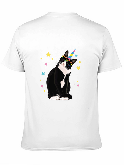 Unicorn Cat T-Shirt - Black