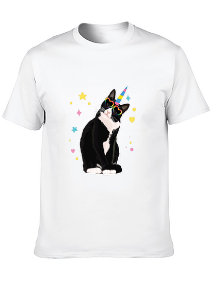 Unicorn Cat T-Shirt - Black
