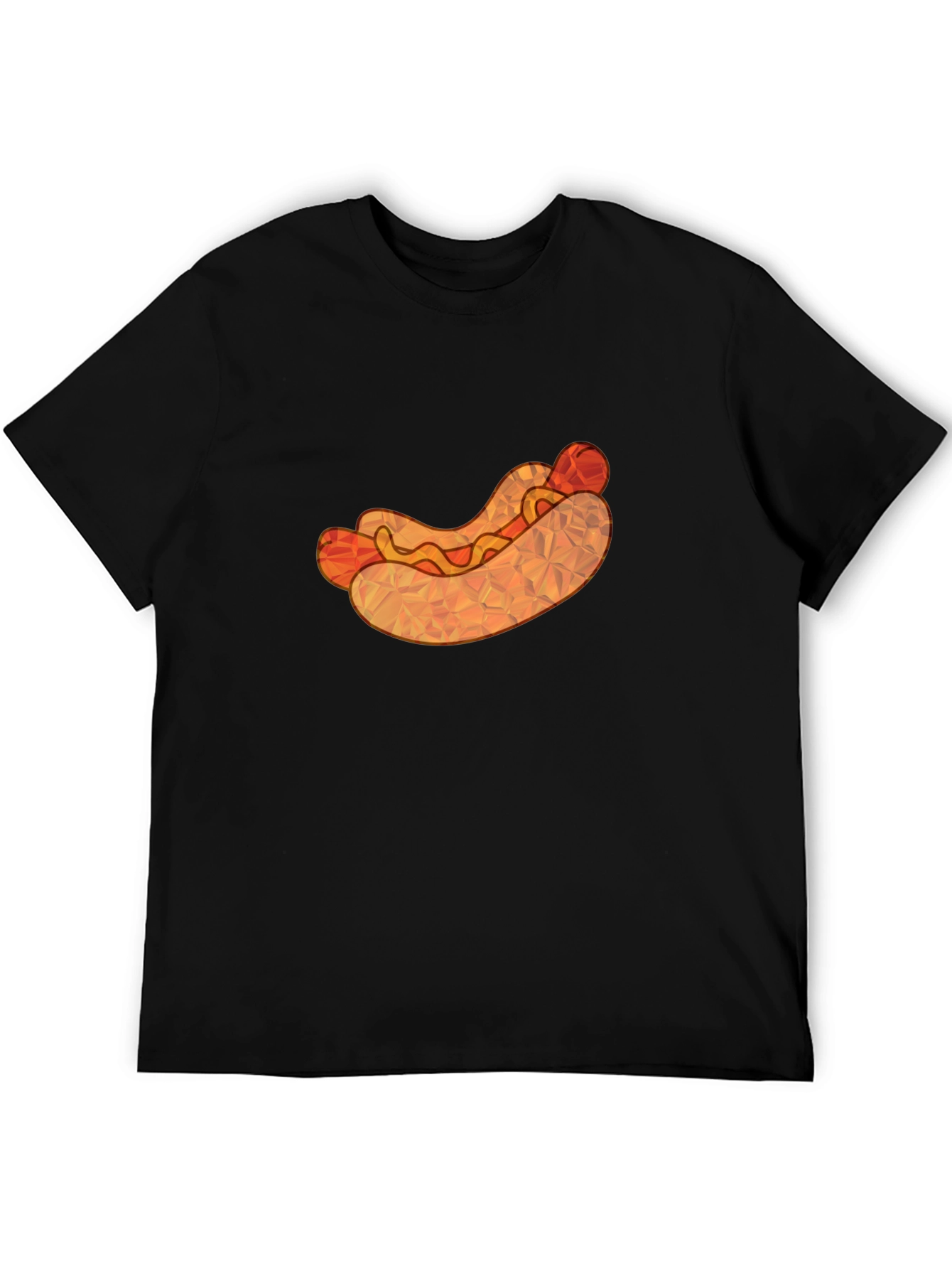 Hot Dog Graphic Tee - Unique Polygon Design