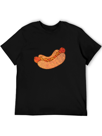 Hot Dog Graphic Tee - Unique Polygon Design
