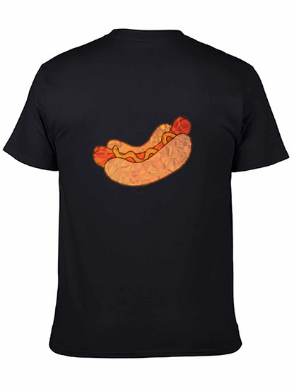 Hot Dog Graphic Tee - Unique Polygon Design