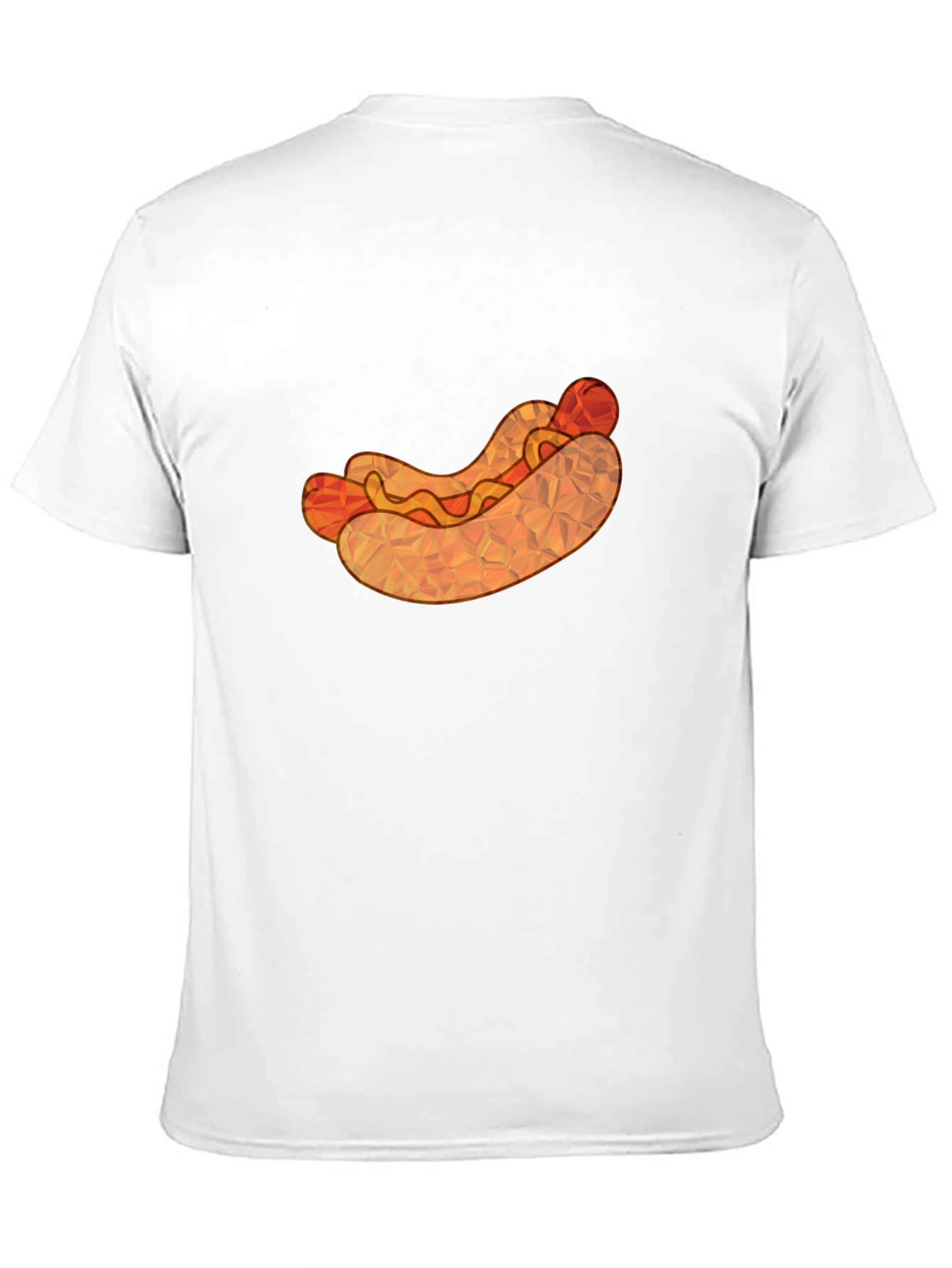 Hot Dog Graphic Tee - Unique Polygon Design