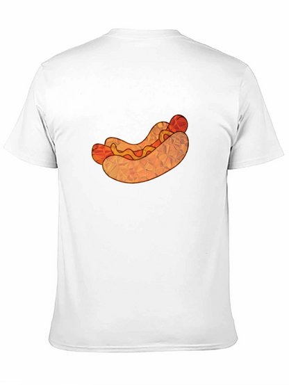 Hot Dog Graphic Tee - Unique Polygon Design