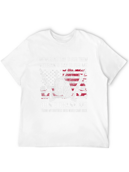 Memorial Day Veterans T-Shirt - Dont Thank Me