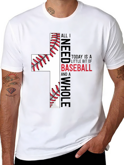 Baseball Cross T-Shirt - Faith and Sport