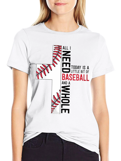 Baseball Cross T-Shirt - Faith and Sport