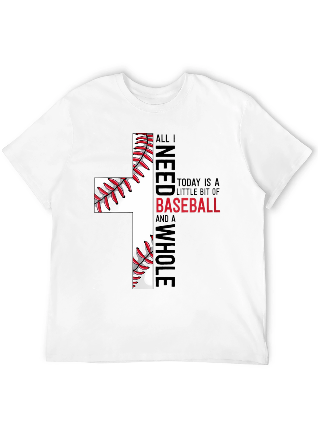 Baseball Cross T-Shirt - Faith and Sport