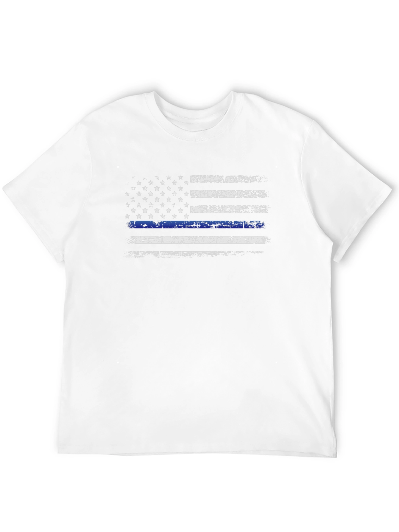 Thin Blue Line American Flag Graphic Tee