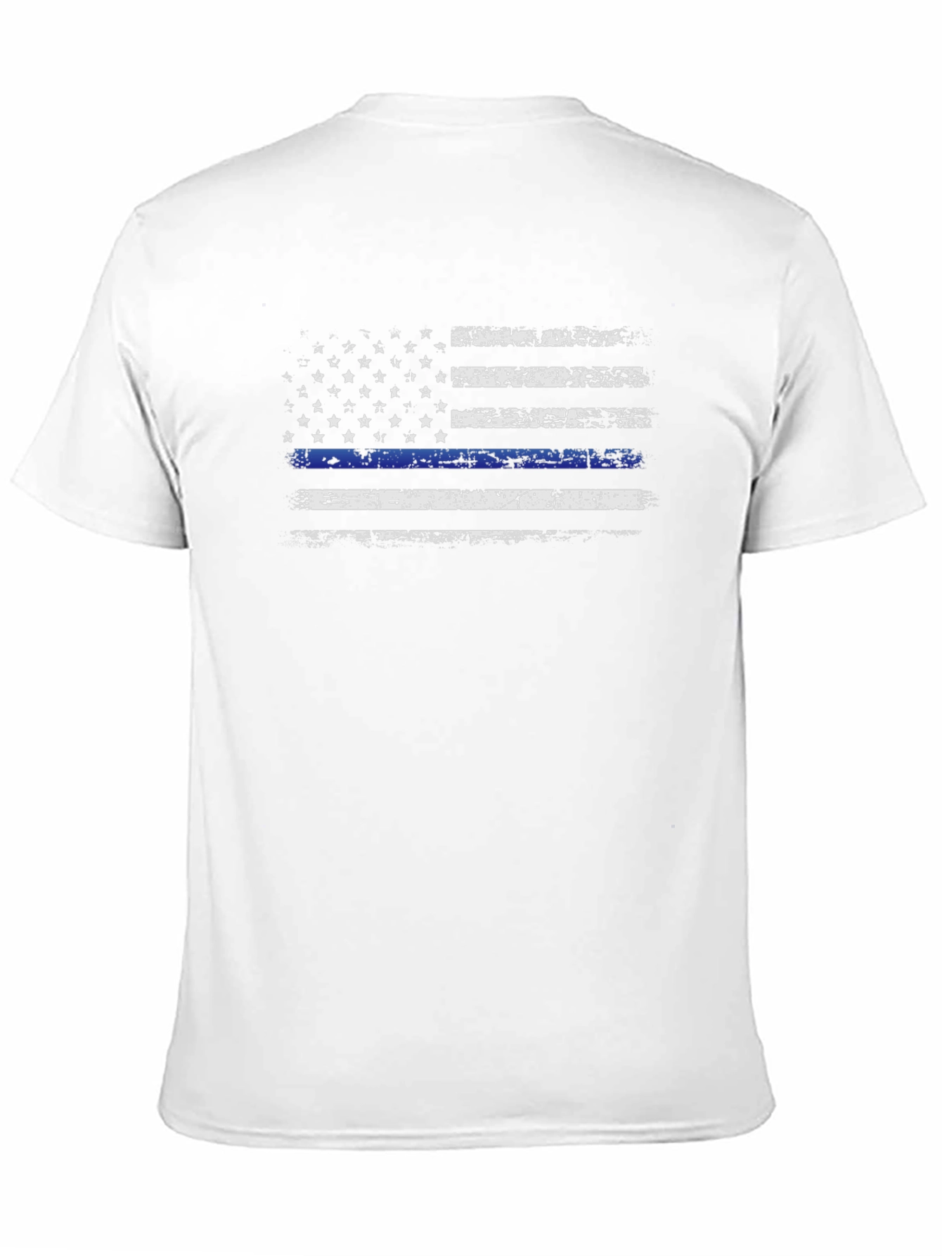Thin Blue Line American Flag Graphic Tee