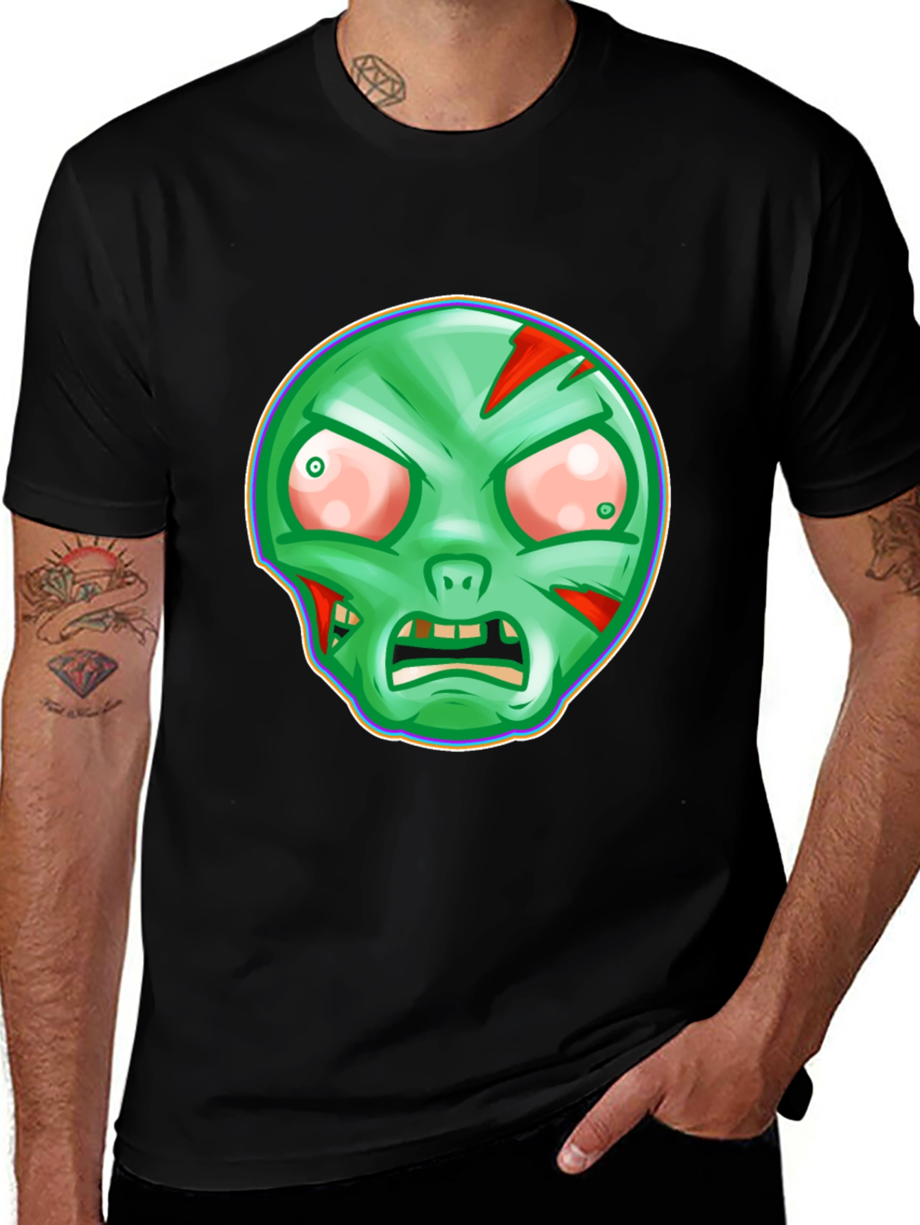 Zombie Graphic T-Shirt - Spooky Halloween Tee