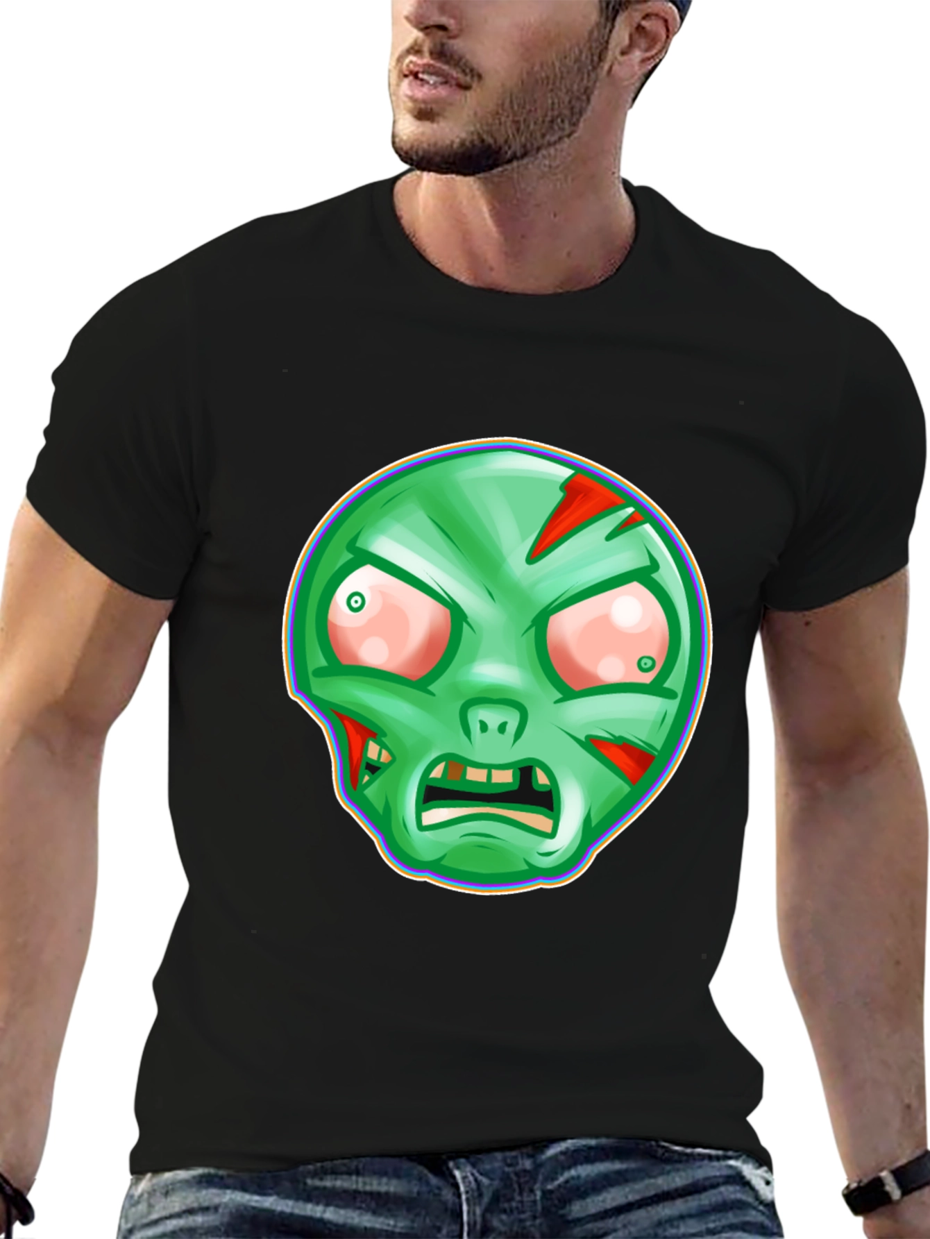 Zombie Graphic T-Shirt - Spooky Halloween Tee
