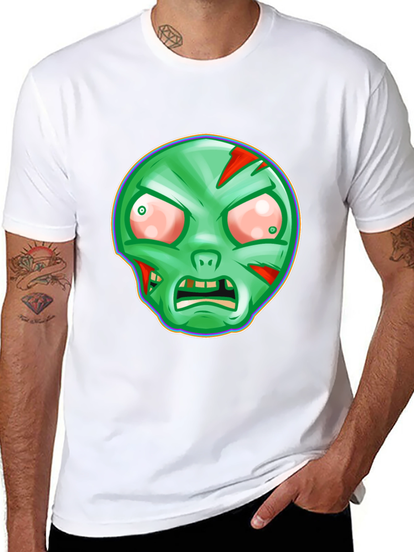 Zombie Graphic T-Shirt - Spooky Halloween Tee