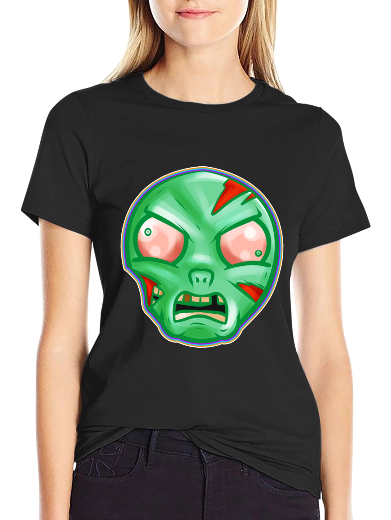 Zombie Graphic T-Shirt - Spooky Halloween Tee