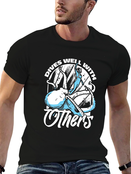 Dives Well With Others Octopus T-Shirt