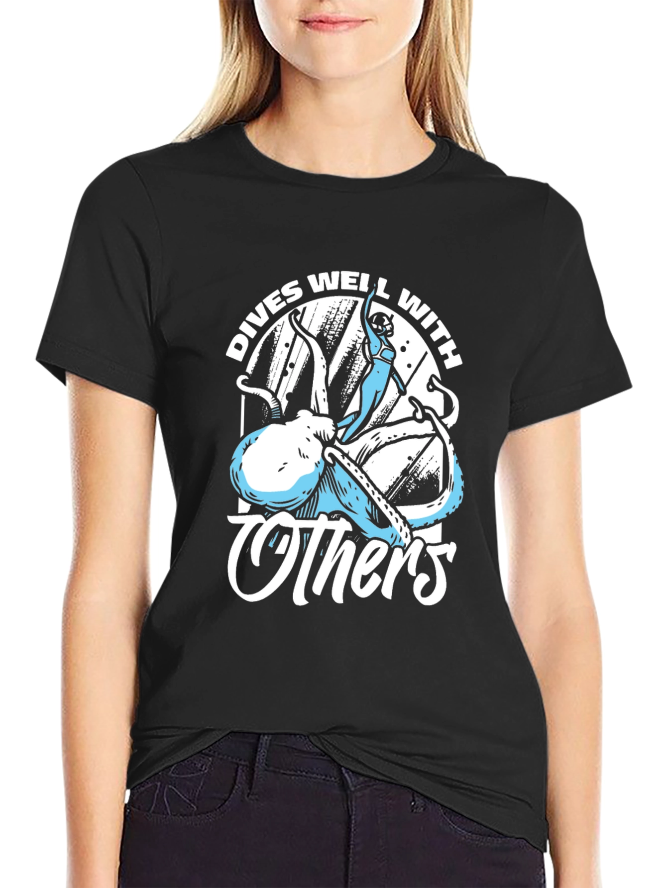 Dives Well With Others Octopus T-Shirt