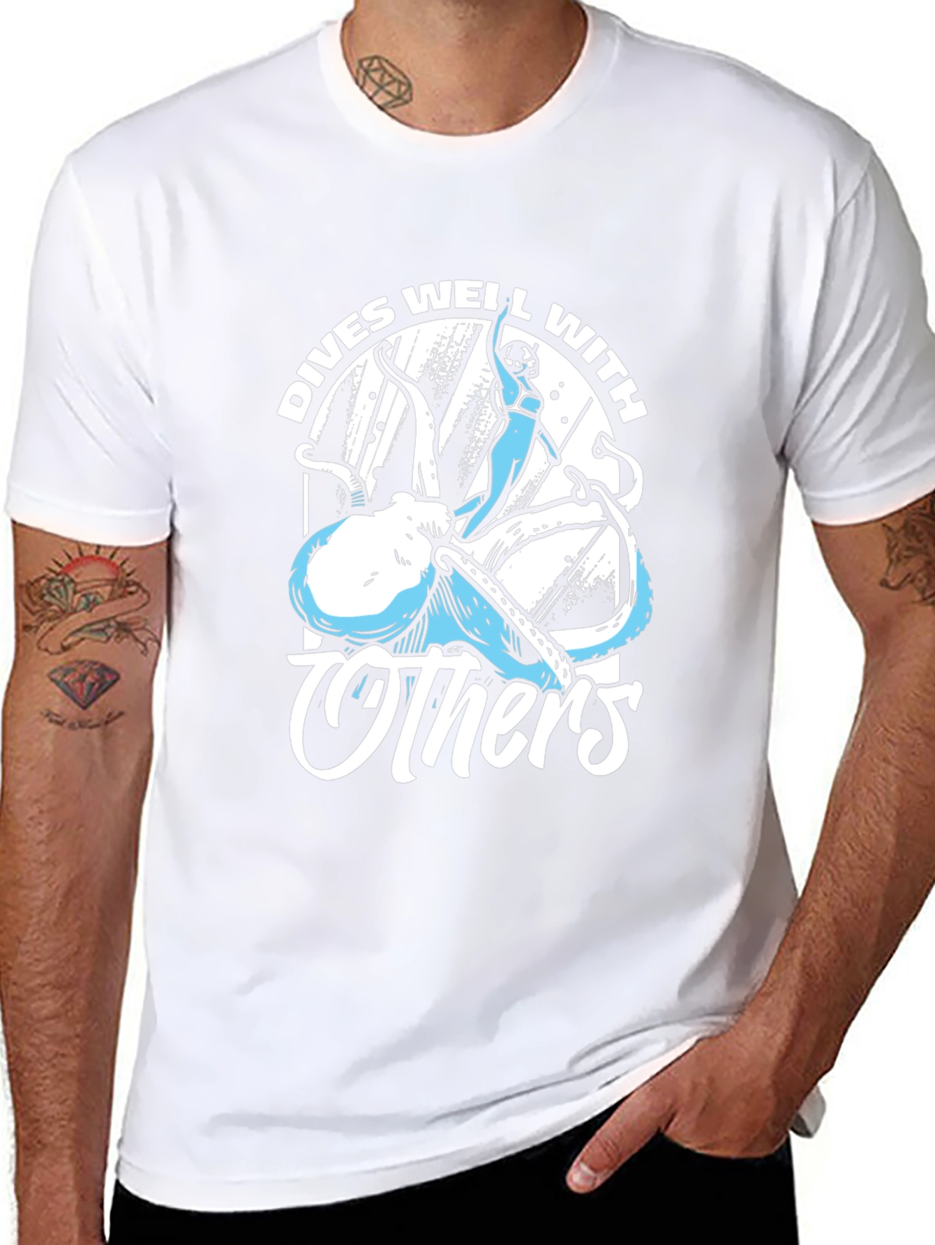 Dives Well With Others Octopus T-Shirt