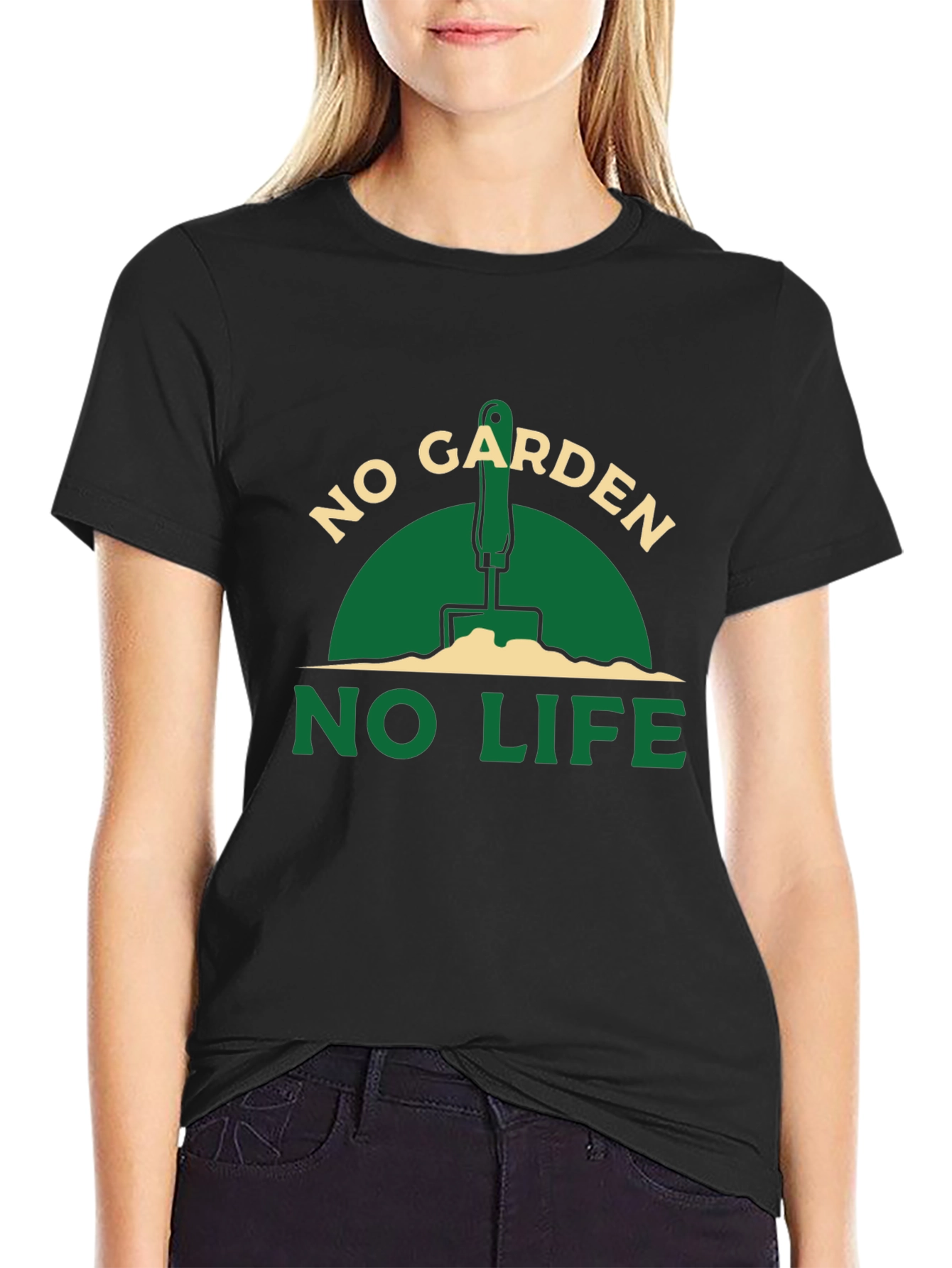 No Garden No Life Black T-Shirt