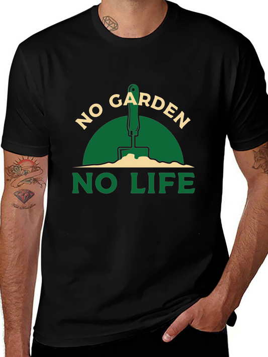 No Garden No Life Black T-Shirt