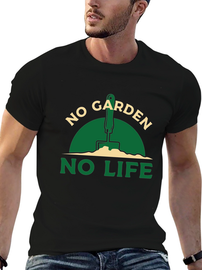 No Garden No Life Black T-Shirt