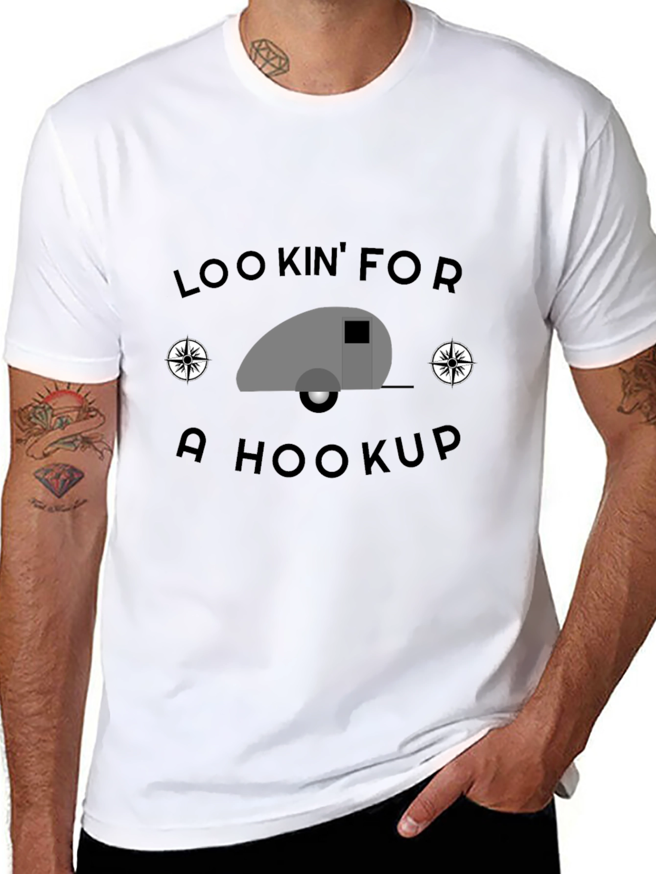 Lookin For A Hookup Camping T-Shirt
