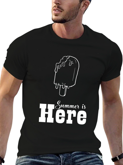 Summer is Here Black Graphic Tee