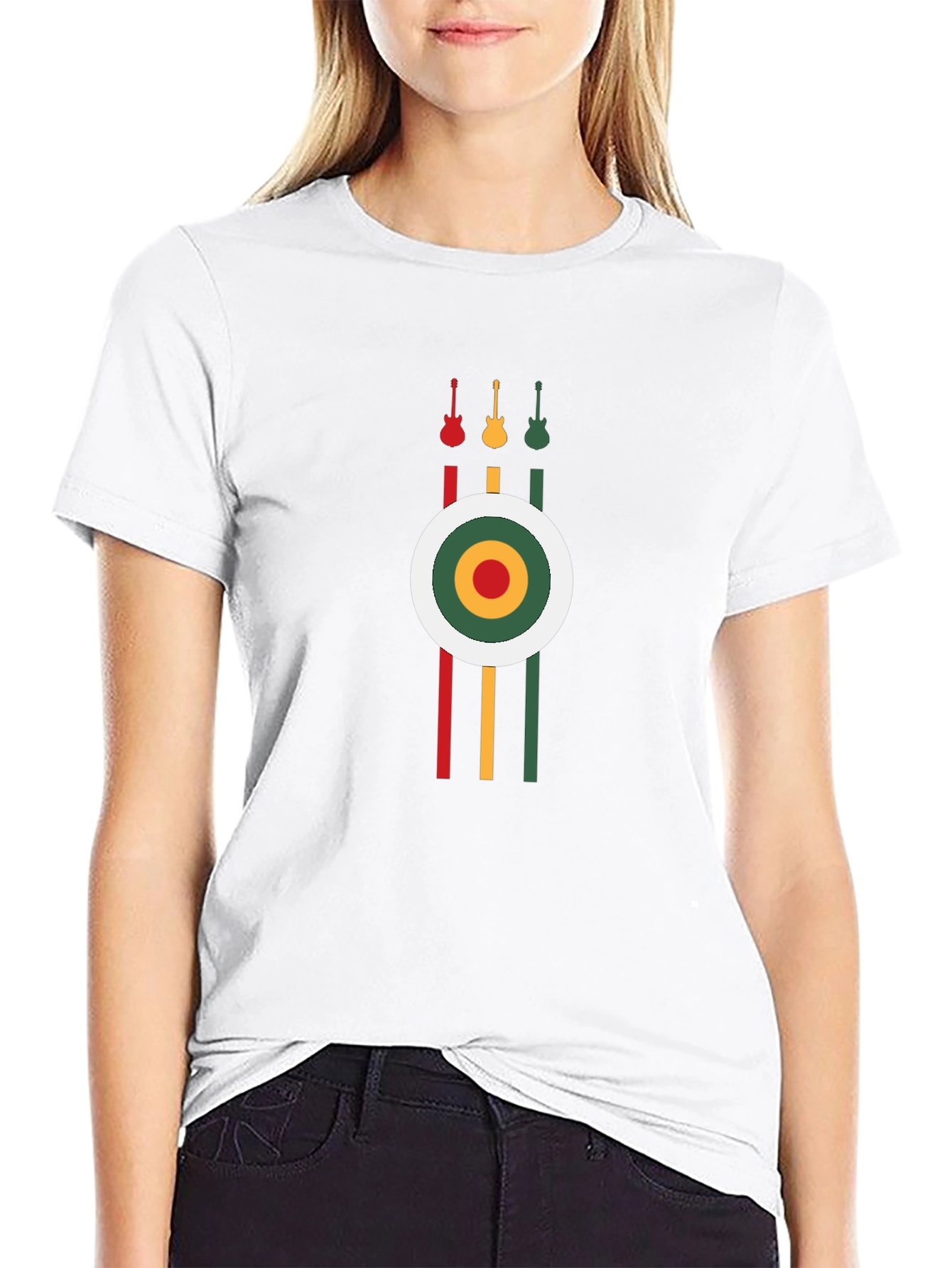 Rasta Guitars Graphic T-Shirt