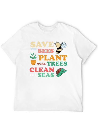 Save the Bees Graphic T-Shirt - Earth Day Apparel
