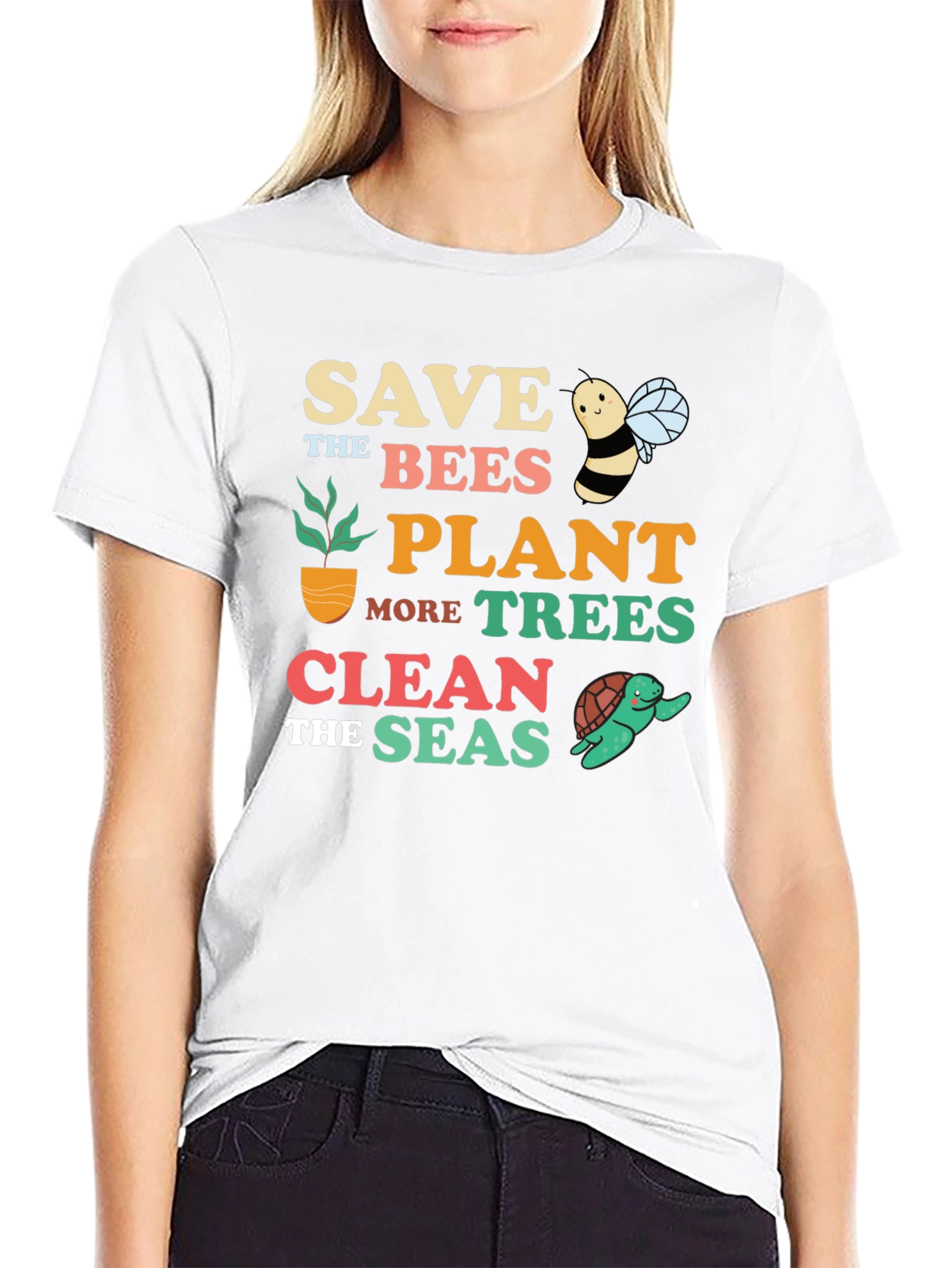 Save the Bees Graphic T-Shirt - Earth Day Apparel