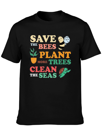 Save the Bees Graphic T-Shirt - Earth Day Apparel