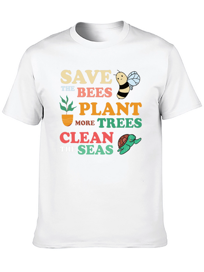 Save the Bees Graphic T-Shirt - Earth Day Apparel