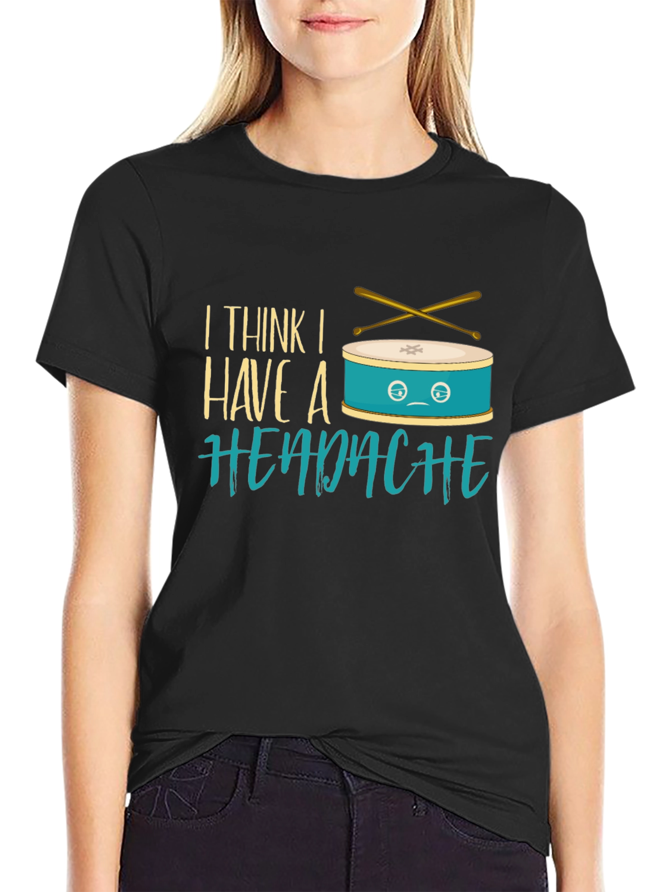 Funny Drummer Headache T-Shirt
