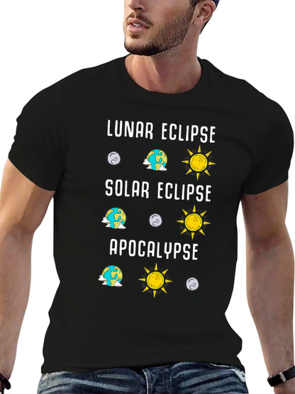 Lunar Solar Eclipse Apocalypse Humor Tee