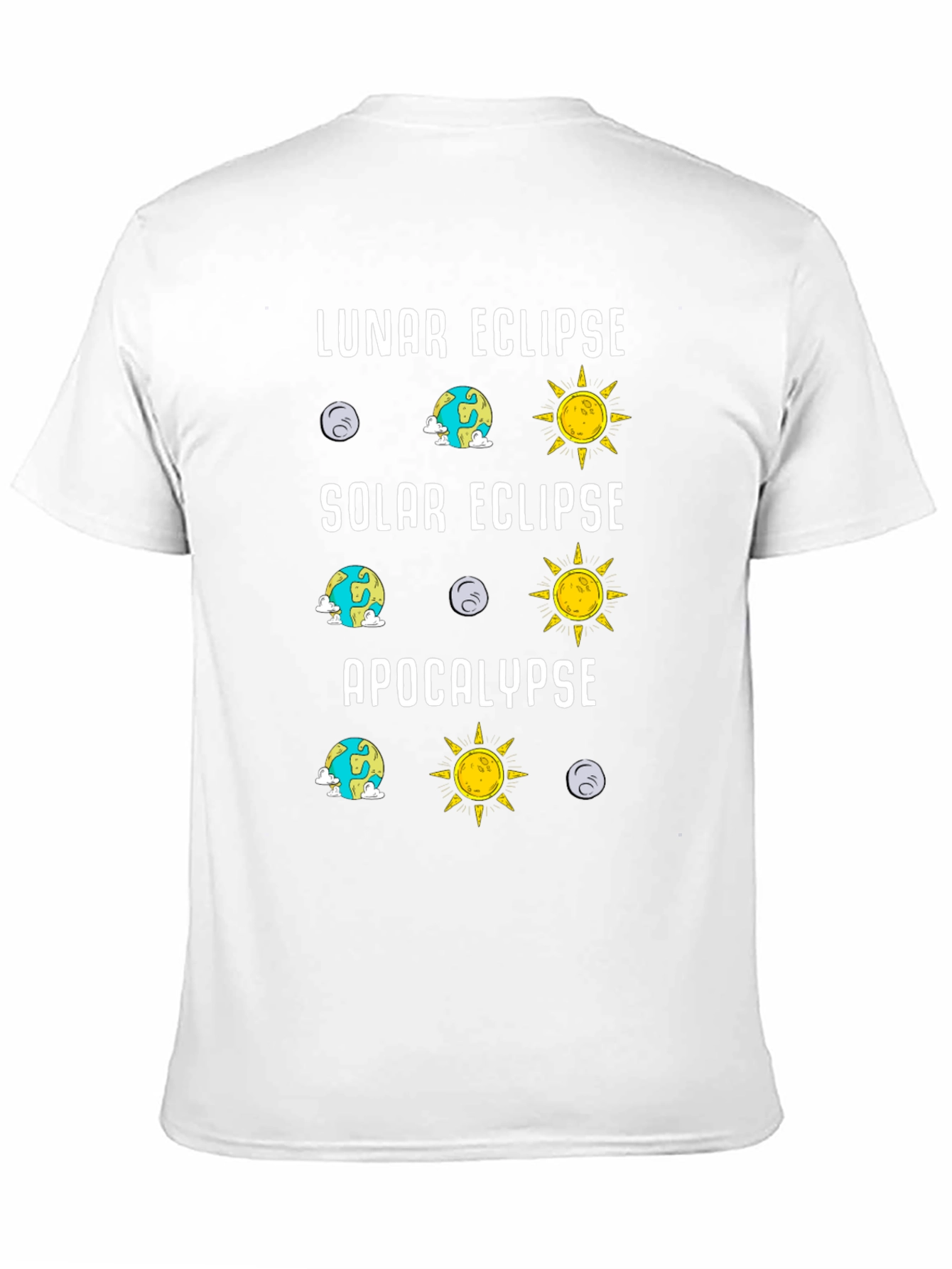 Lunar Solar Eclipse Apocalypse Humor Tee