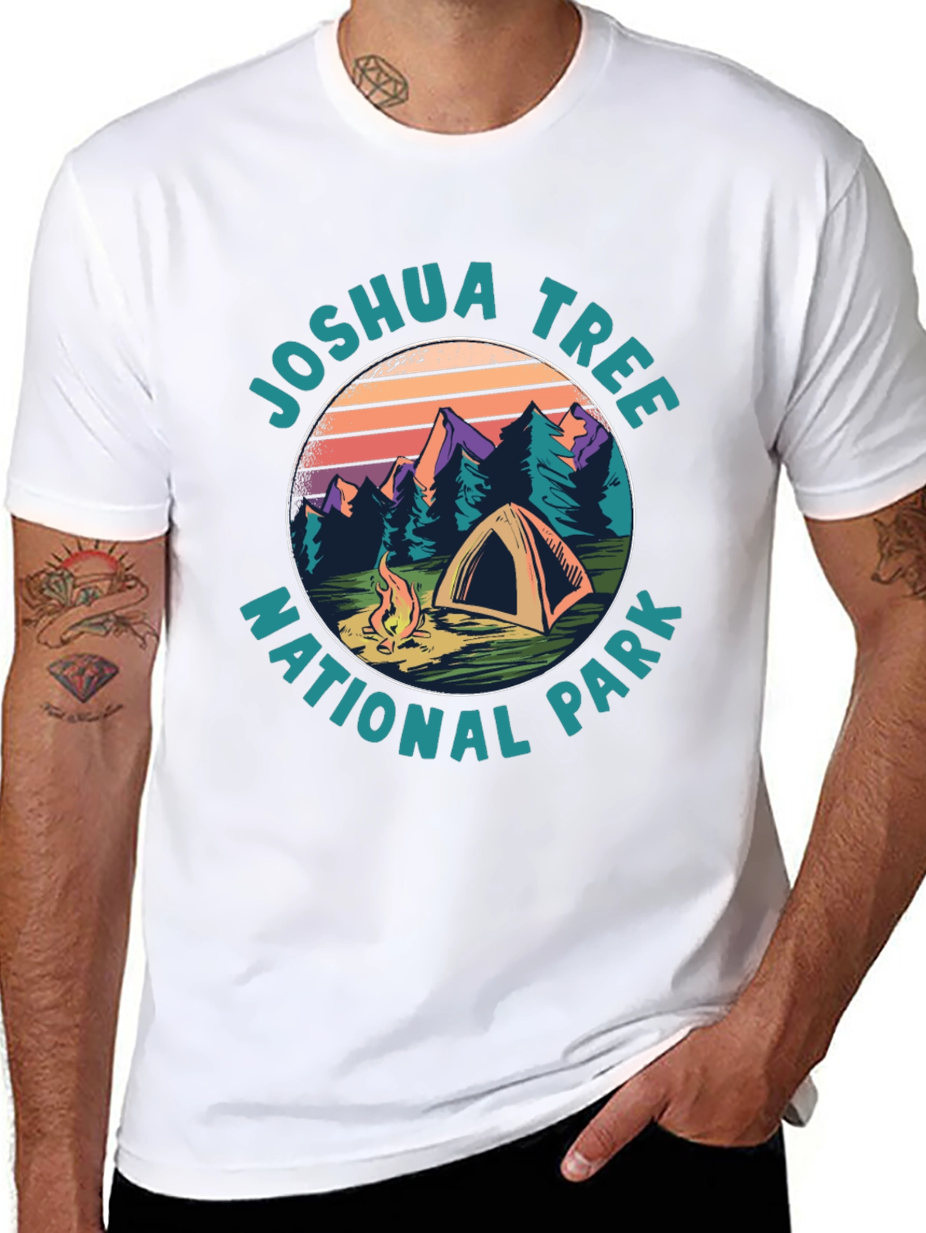 Joshua Tree National Park Camping T-Shirt