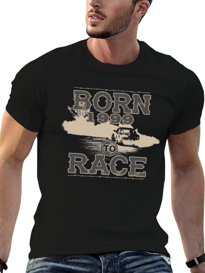 Born 1999 to Race Black Graphic Tee