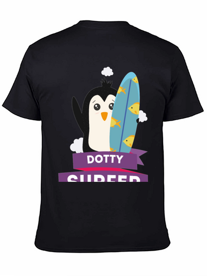 Dotty Surfer Graphic Tee -  Fun Summer T-Shirt