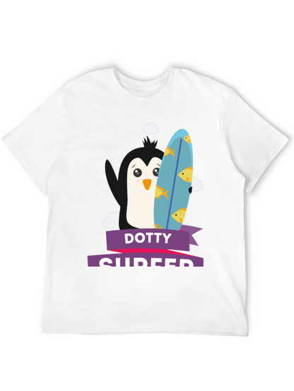 Dotty Surfer Graphic Tee -  Fun Summer T-Shirt